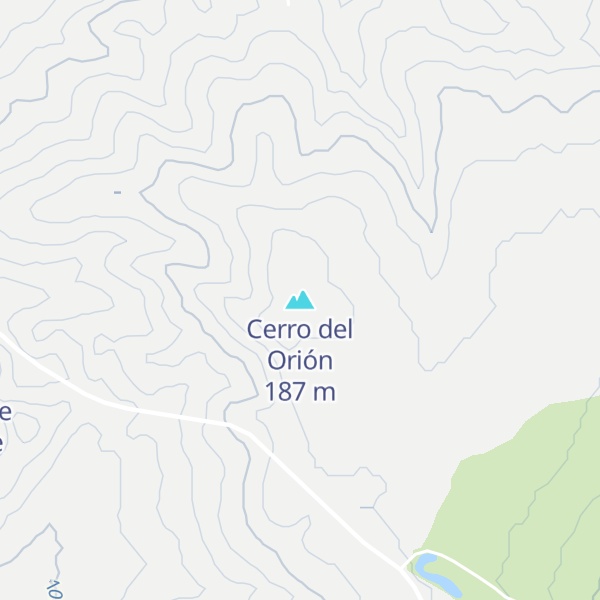 Map of Cerro del Orión