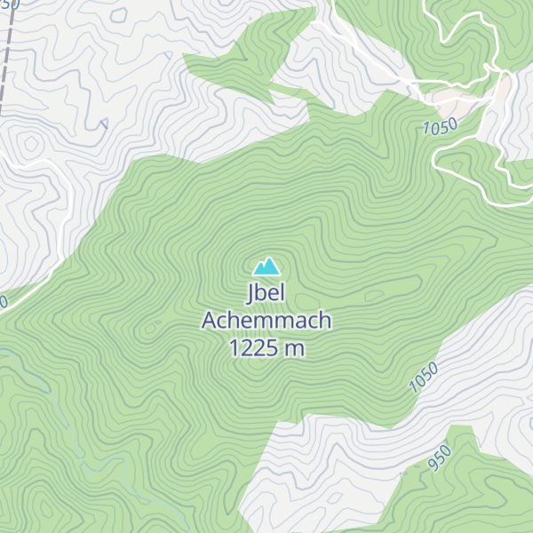 Map of Jbel Achemmach