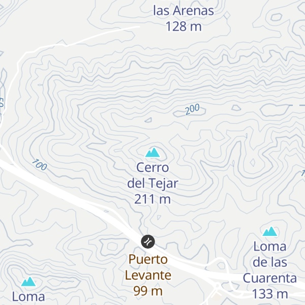 Map of Cerro del Tejar