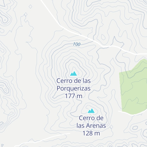 Map of Cerro de las Porquerizas