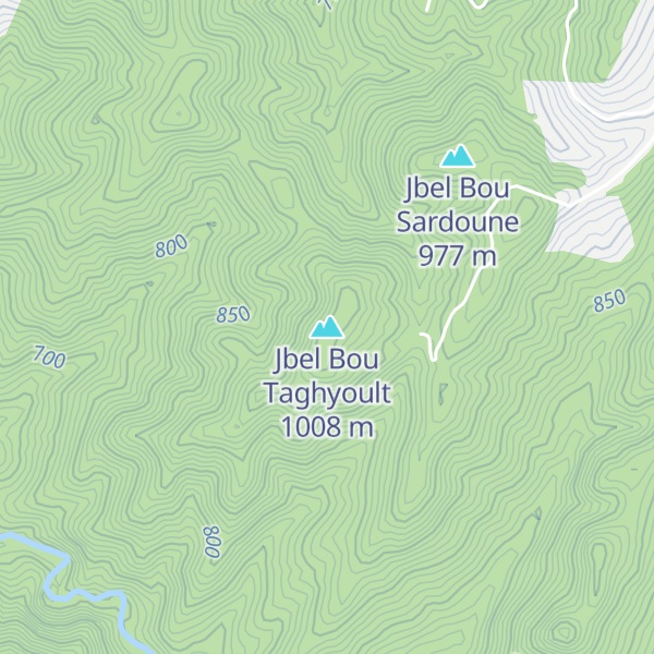 Map of Jbel Bou Taghyoult