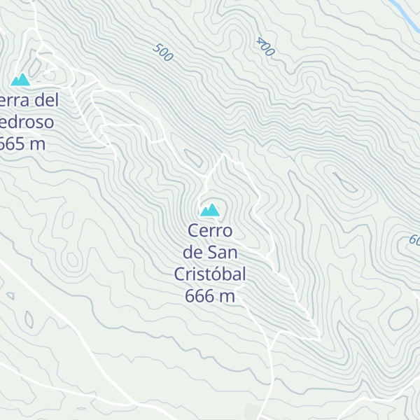 Map of Cerro de San Cristóbal