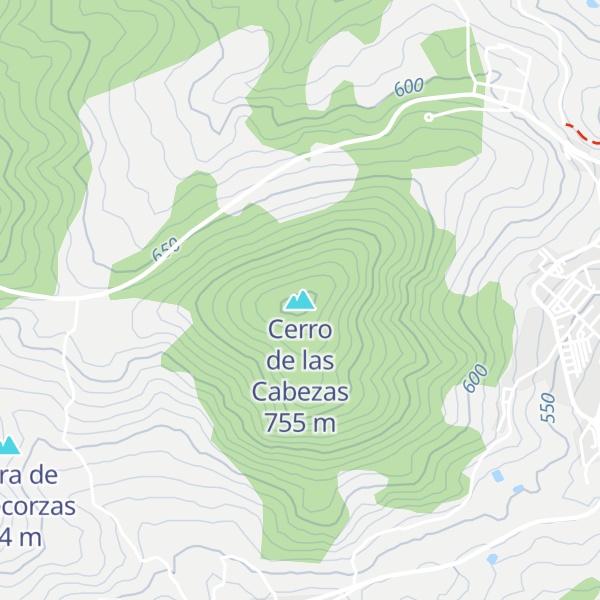 Map of Cerro de las Cabezas