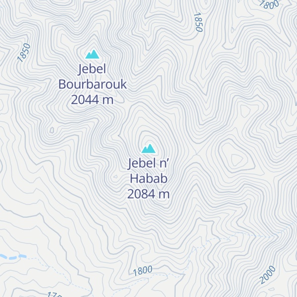 Map of Jebel n’ Habab
