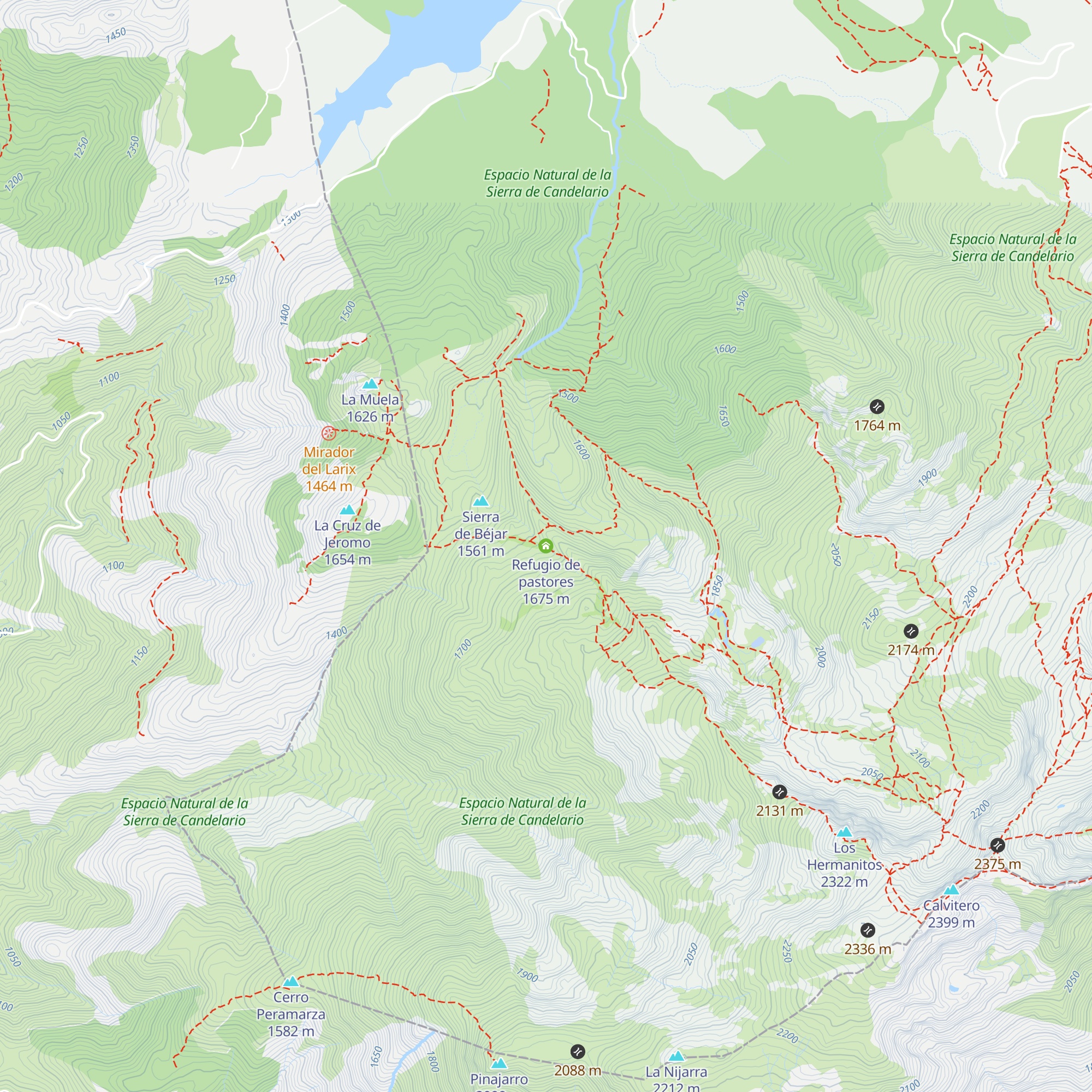 Refugio de pastores map