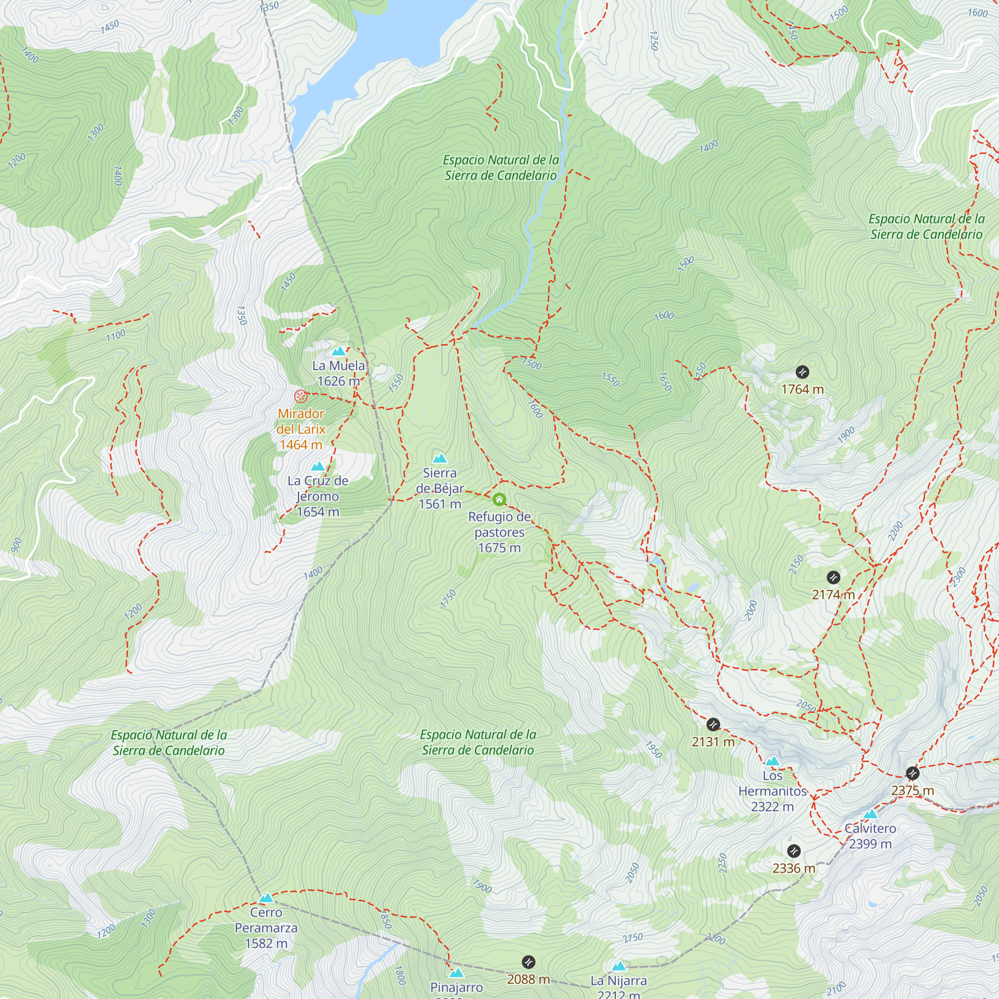 Refugio de pastores map