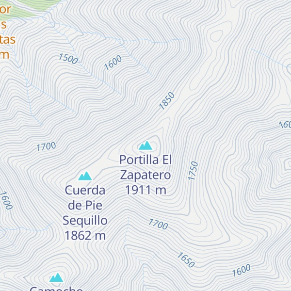 Map of Portilla El Zapatero