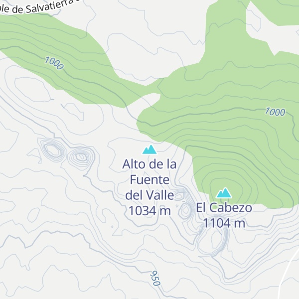 Map of Alto de la Fuente del Valle