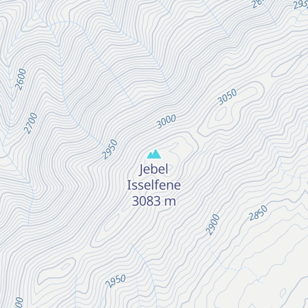 Map of Jebel Isselfene