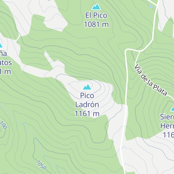 Map of Pico Ladrón