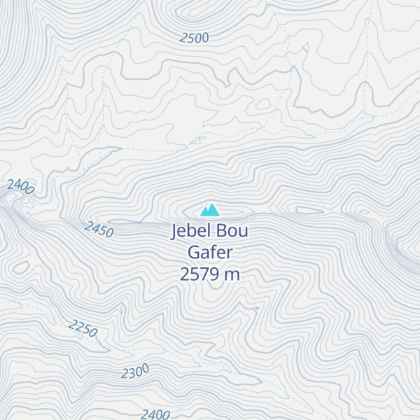 Map of Jebel Bou Gafer