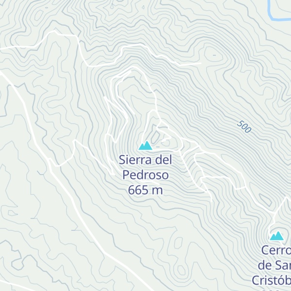 Map of Sierra del Pedroso