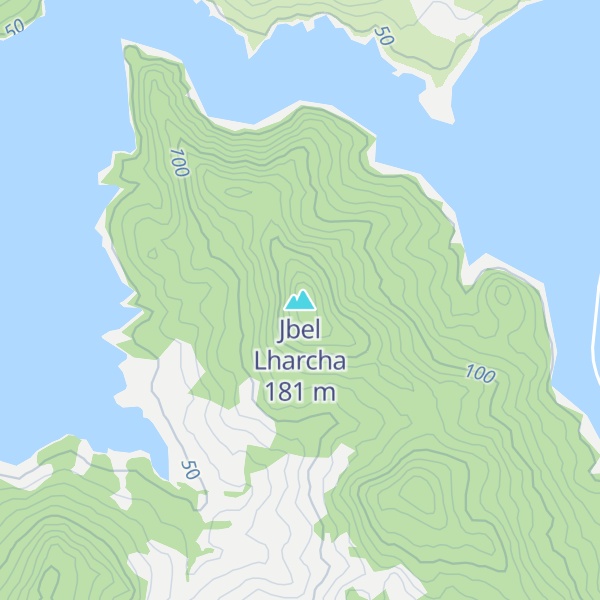 Map of Jbel Lharcha