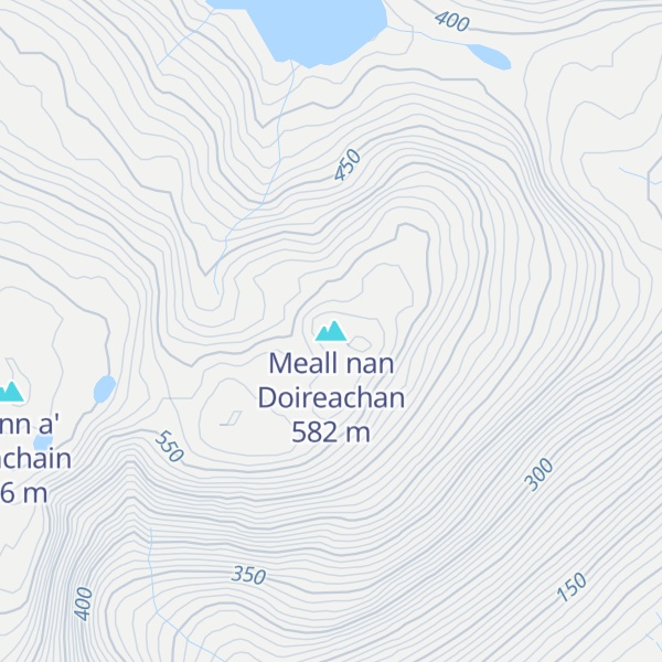 Map of Meall nan Doireachan