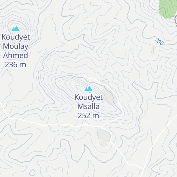Map of Koudyet Msalla