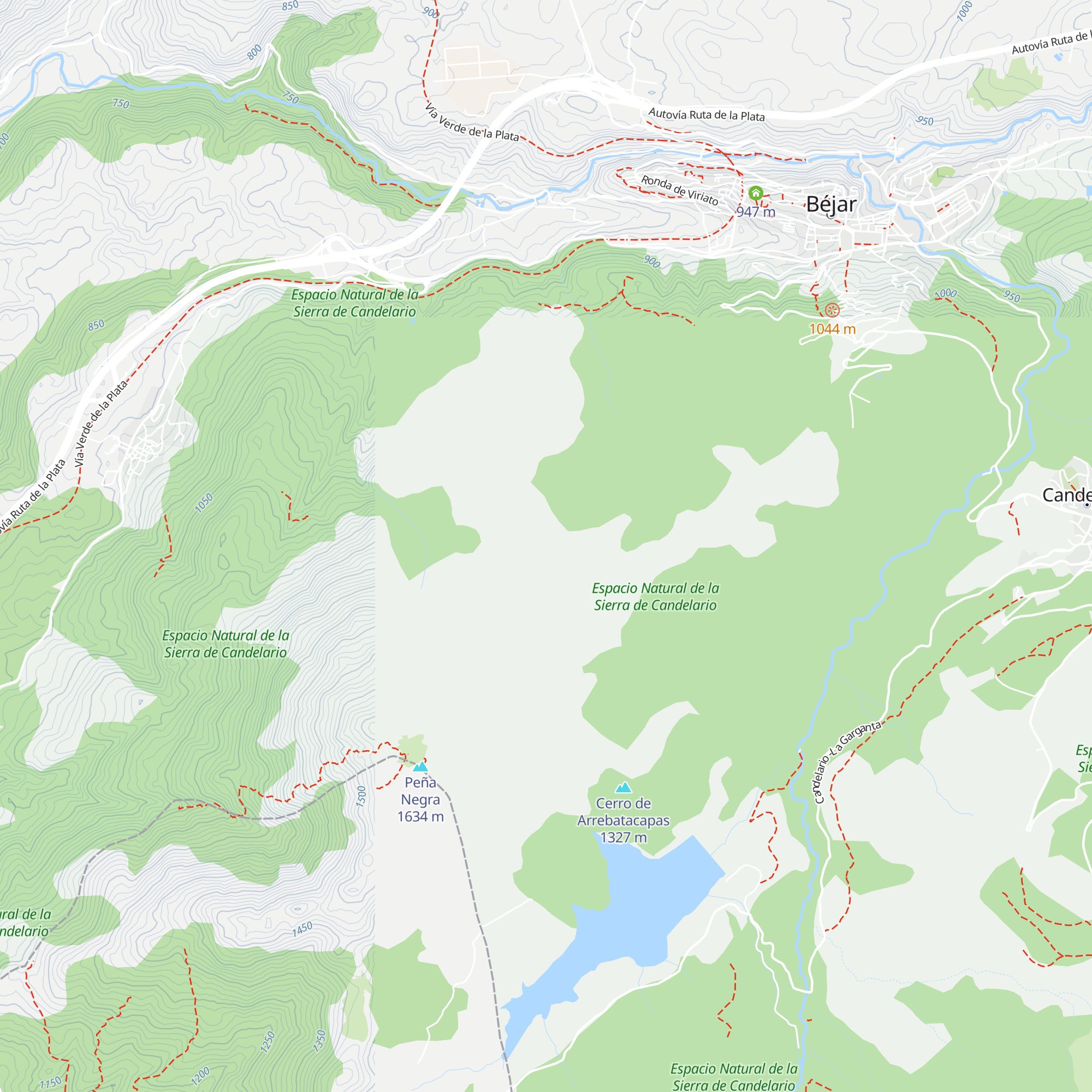 Refugio Peña de la Cruz map