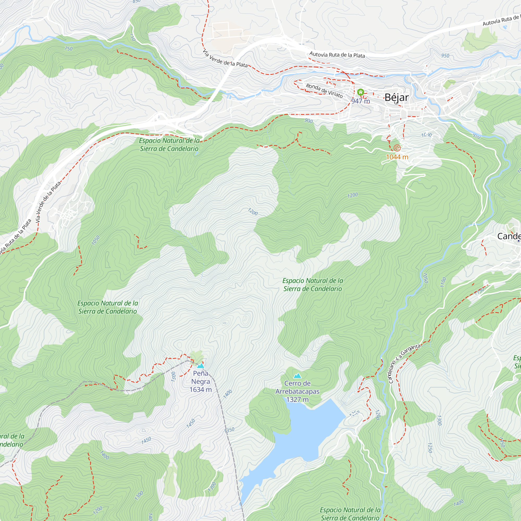 Refugio Peña de la Cruz map