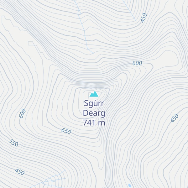 Map of Sgùrr Dearg