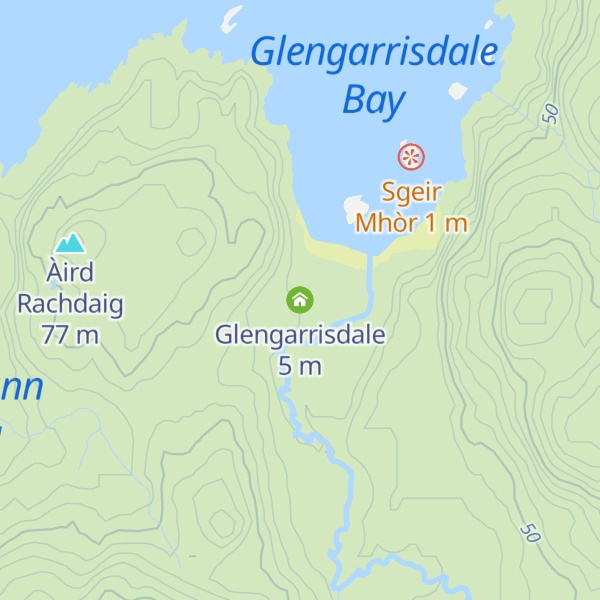 Map of Glengarrisdale