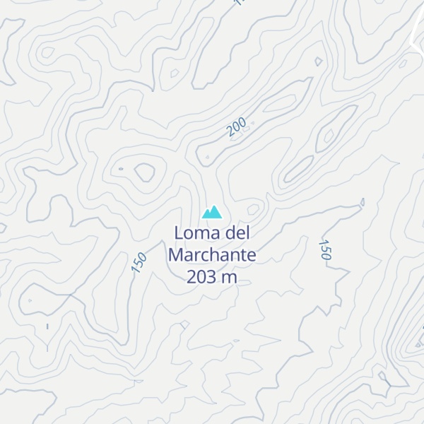 Map of Loma del Marchante