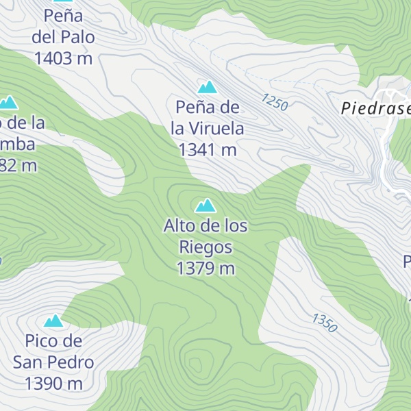 Map of Alto de los Riegos
