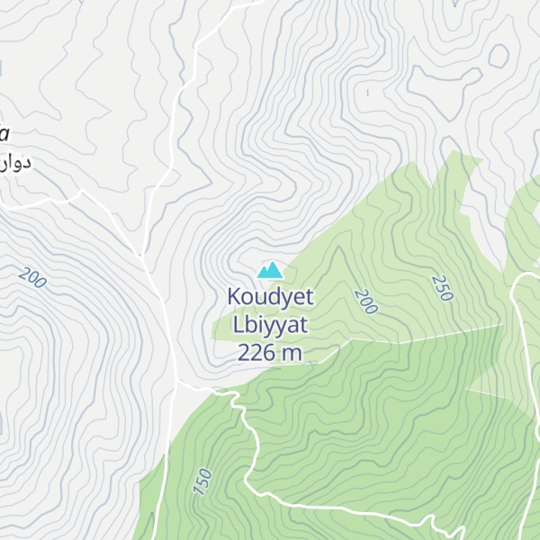 Map of Koudyet Lbiyyat