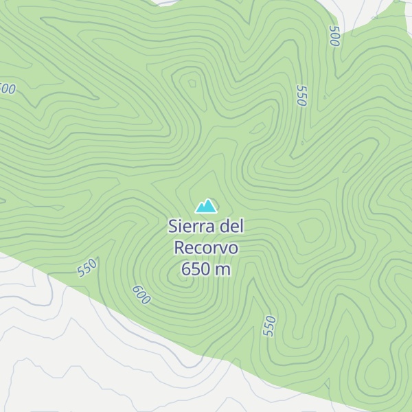 Map of Sierra del Recorvo