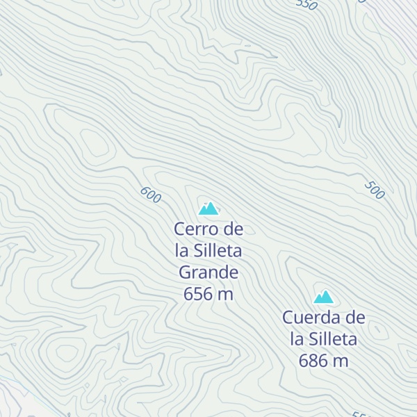 Map of Cerro de la Silleta Grande