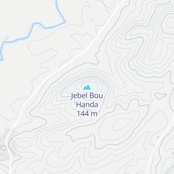 Map of Jebel Bou Handa