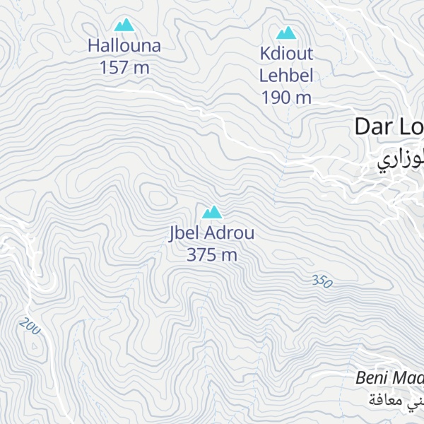 Map of Jbel Adrou