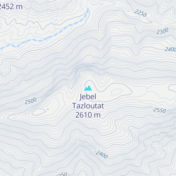 Map of Jebel Tazloutat