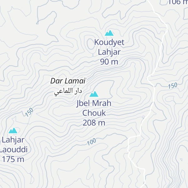 Map of Jbel Mrah Chouk