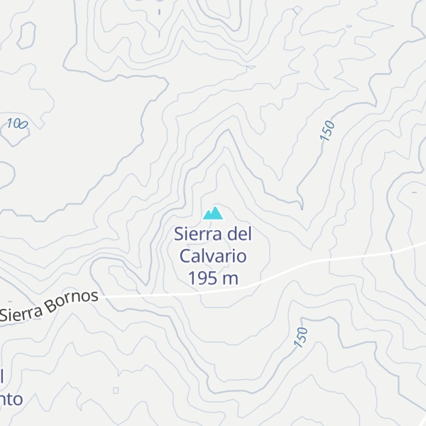 Map of Sierra del Calvario