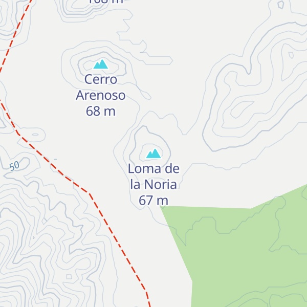 Map of Loma de la Noria