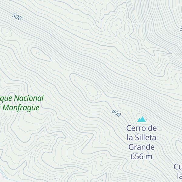 Map of Cerro de la Silleta Chica