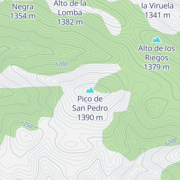 Map of Pico de San Pedro