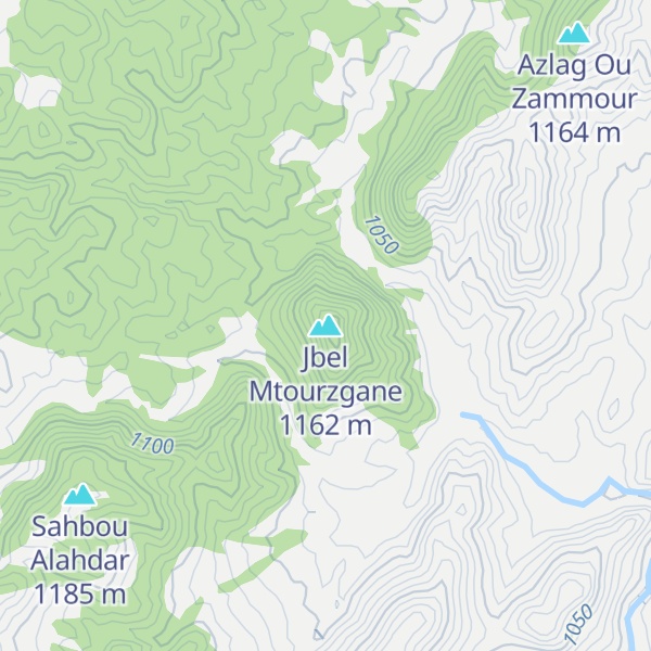 Map of Jbel Mtourzgane