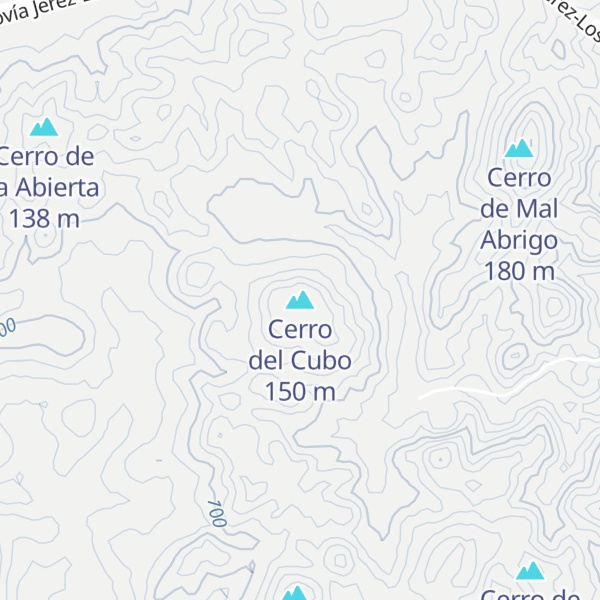 Map of Cerro del Cubo