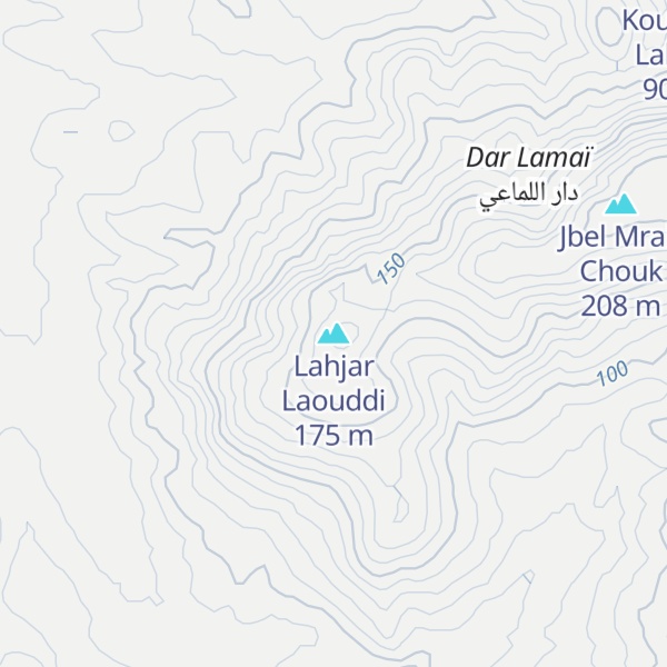 Map of Lahjar Laouddi