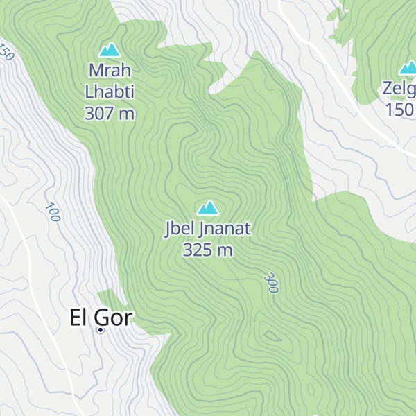 Map of Jbel Jnanat