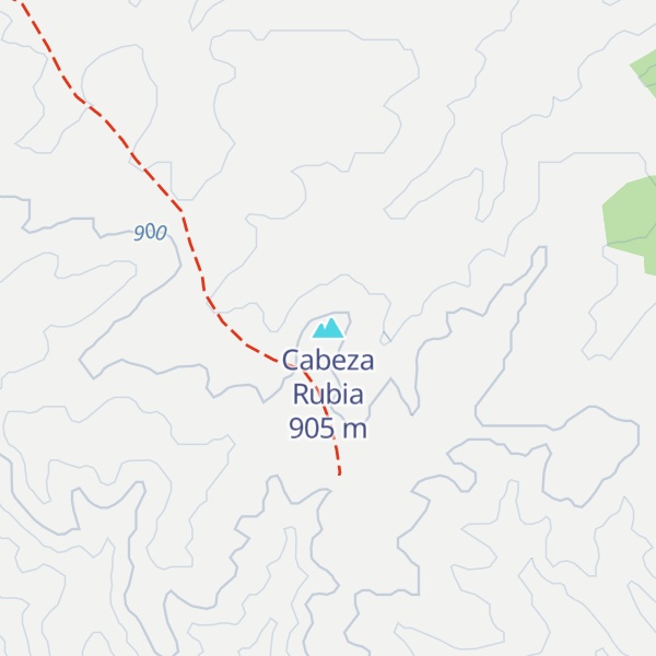 Map of Cabeza Rubia