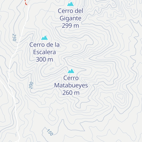 Map of Cerro Matabueyes