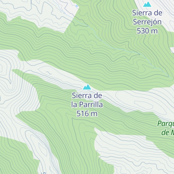 Map of Sierra de la Parrilla