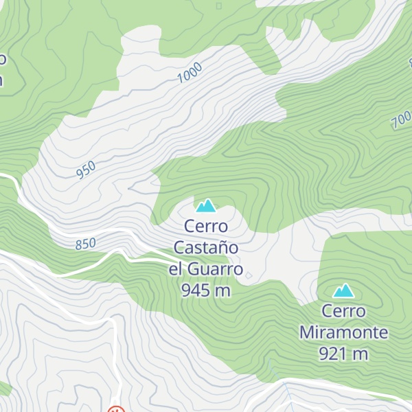 Map of Cerro Castaño el Guarro