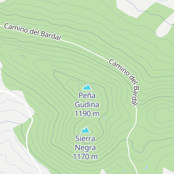Map of Peña Gudina