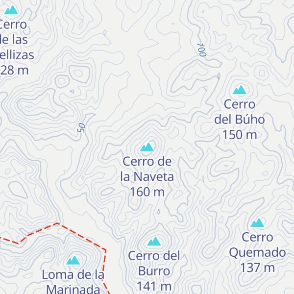 Map of Cerro de la Naveta