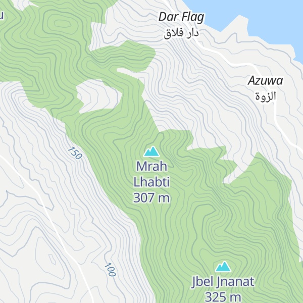 Map of Mrah Lhabti