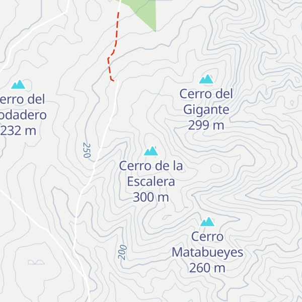 Map of Cerro de la Escalera