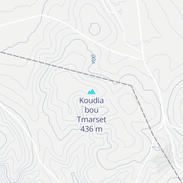 Map of Koudia bou Tmarset