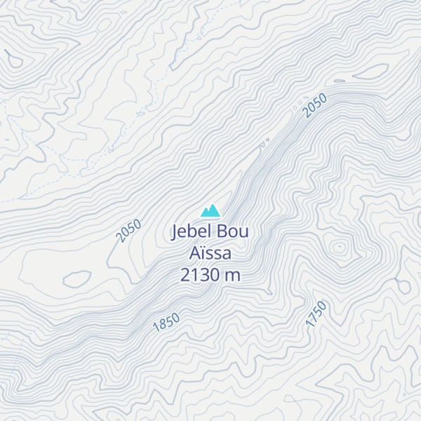Map of Jebel Bou Aïssa